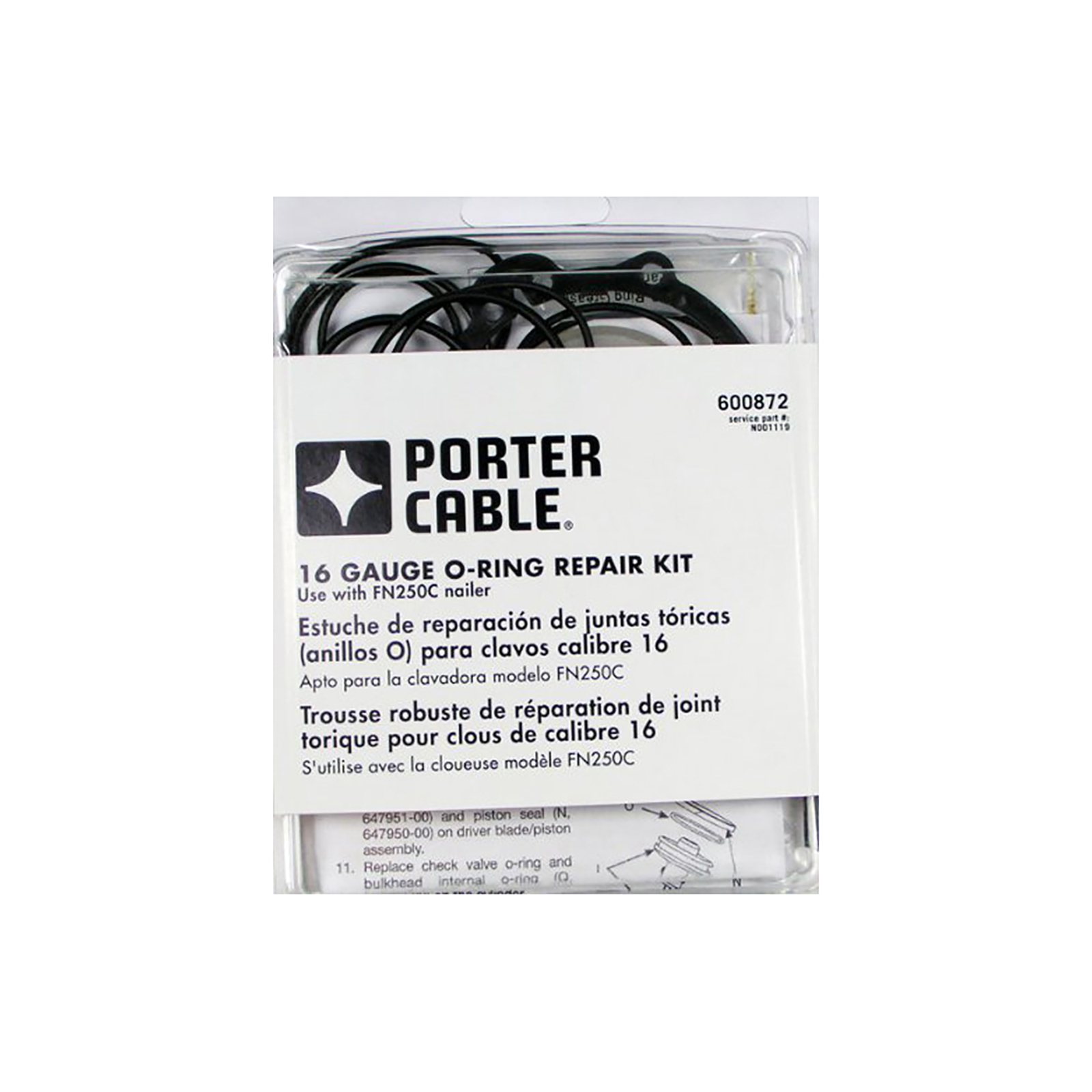 Porter Cable Fabricant de matériel informatique d'origine de remplacement 886085 cloueur O-Ring Bobine 200 FN250A RN17